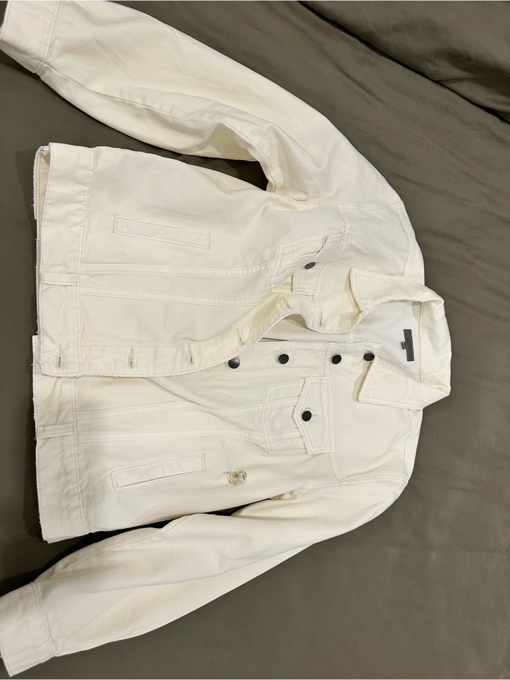 Women’s KUT off white Emmy boyfriend jacket